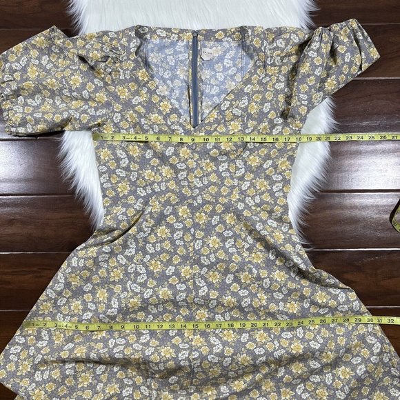 Rebecca Taylor La Vie Size Large Chamomile Margeaux Meadow‎ Poplin Dress - Picture 6 of 12